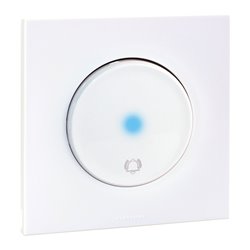 Commande Bouton poussoir sonnette complet avec voyant Blanc