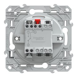 Interrupteur va et vient 10AX lumineux ou témoin Ovalis S320263 Blanc 