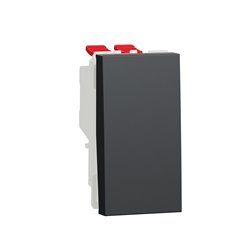 Permutateur 10A 250Vca Unica NU310554 anthracite 1 module mécanisme seul