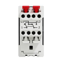 Permutateur 10A 250Vca Unica NU310554 anthracite 1 module mécanisme seul