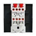 Permutateur 10A 250Vca Unica NU320554 anthracite 2 modules mécansime seul