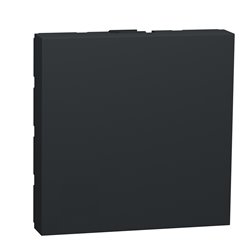 Obturateur Unica NU986654 anthracite 2 modules mécanisme seul