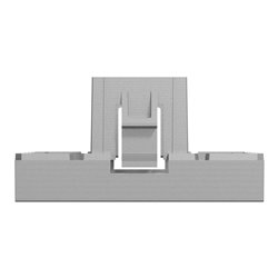 Obturateur Unica NU986630 Aluminium 2 modules mécanisme seul