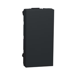 Obturateur Unica NU986554 anthracite 1 module mécanisme seul