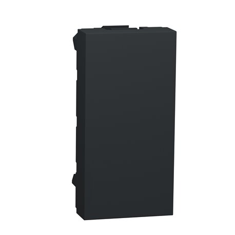 Obturateur Unica NU986554 anthracite 1 module mécanisme seul