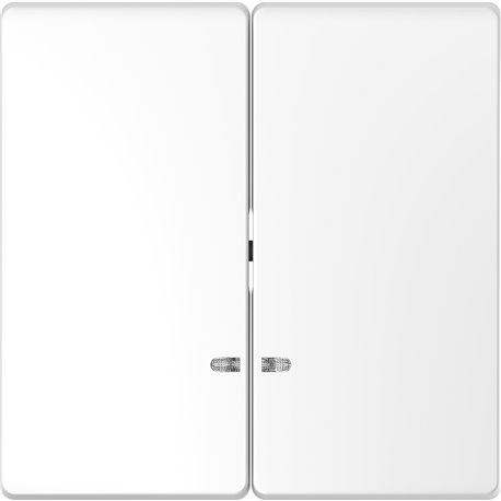 Enjoliveur pour commande double avec voyant D-Life MTN3420-6035 blanc lotus 