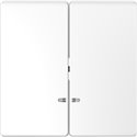 Enjoliveur pour commande double avec voyant D-Life MTN3420-6035 blanc lotus 
