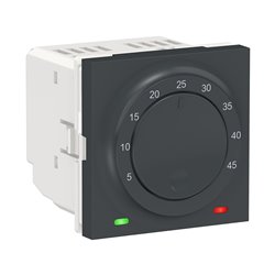 Thermostat pour plancher chauffant 10A Unica NU350354 anthracite mécanisme seul