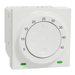 Thermostat pour plancher chauffant 10A Unica NU350318 Blanc mécanisme seul