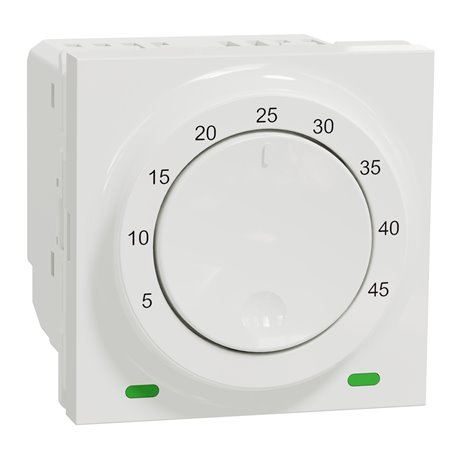 Thermostat pour plancher chauffant 10A Unica NU350318 Blanc mécanisme seul Thermostat pour plancher chauffant 10A Unica NU350318 Blanc mécanisme seul