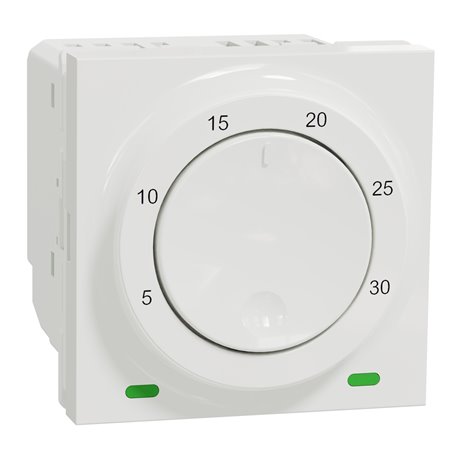 Thermostat chauffage / climatisation 8A Unica NU350118 Blanc mécanisme seul Thermostat chauffage / climatisation 8A Unica NU350118 Blanc mécanisme seul