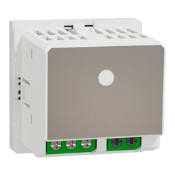 Thermostat chauffage / climatisation 8A Unica NU350118 Blanc mécanisme seul