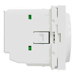 Thermostat chauffage / climatisation 8A Unica NU350118 Blanc mécanisme seul