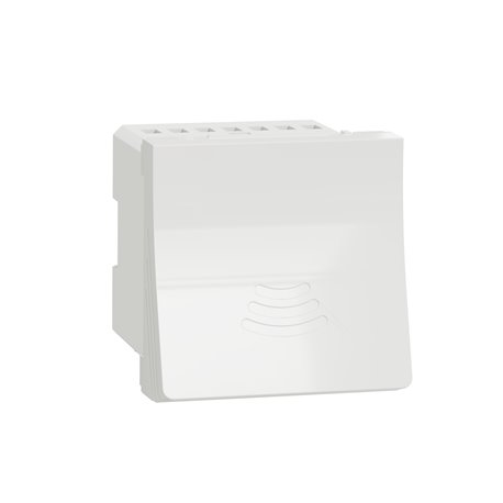 Sonnette électronique 70dB/1m 5 mélodies Unica NU378618 Blanc 2 modules mécanisme seul