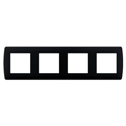 Plaque de finition Anthracite 4 postes