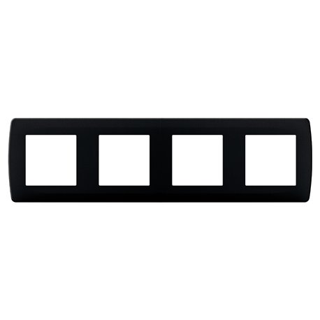 Plaque de finition Anthracite 4 postes