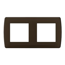 Lot de 10 plaques de finition Chocolat 2 postes