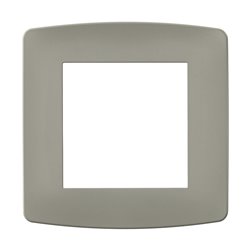 Lot de 10 plaques de finition Taupe 1 poste