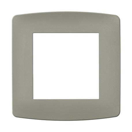 Lot de 10 plaques de finition Taupe 1 poste