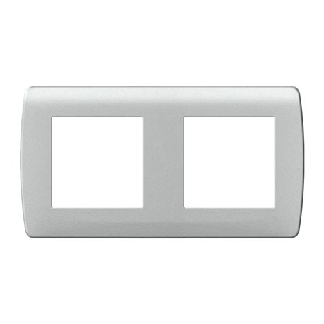 Lot de 10 plaques de finition Silver 2 postes