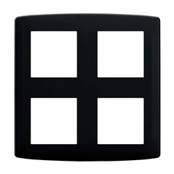 Plaque de finition Anthracite 2x2 postes