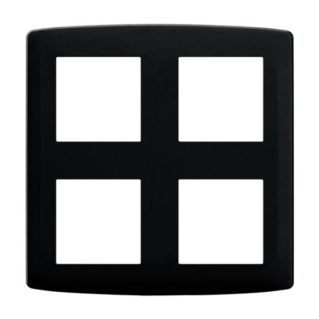 Plaque de finition Anthracite 2x2 postes