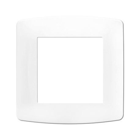 Pack de 50 plaques de finition 1 poste Blanc