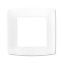 Pack de 50 plaques de finition 1 poste Blanc