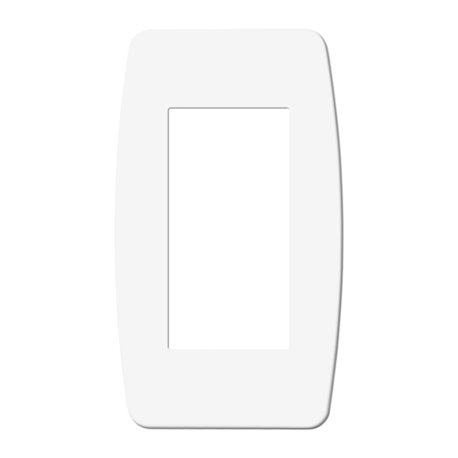 Plaque de finition Blanc 1/2 poste Plaque de finition Blanc 1/2 poste