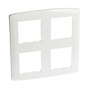 Plaque de finition Blanc 2x2 postes