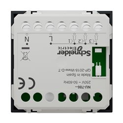 Sonnette électronique 70dB/1m 5 mélodies Unica NU378654 anthracite 2 modules mécansime seul