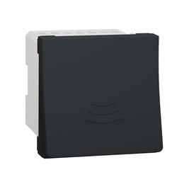 Sonnette électronique 70dB/1m 5 mélodies Unica NU378654 anthracite 2 modules mécansime seul