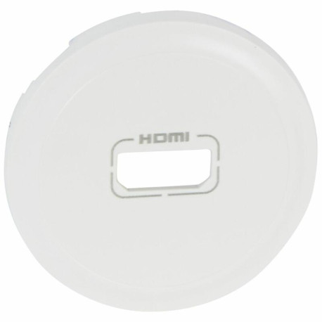 Enjoliveur Celiane pour prise audio et video HDMI Blanc 068216