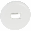Enjoliveur Celiane pour prise audio et video HDMI Blanc 068216