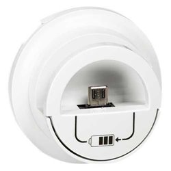 Enjoliveur Celiane version dock pour chargeur USB Blanc 068210