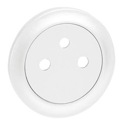 Enjoliveur Celiane pour prise de courant 2P+T Surface Blanc 068111