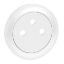 Enjoliveur Celiane pour prise de courant 2P+T Surface Blanc 068111