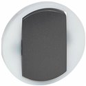 Lot de 5 enjoliveurs larges Celiane pour interrupteur-va-et-vient-poussoir lum graphite 065204