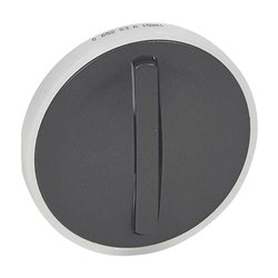Lot de 10 enjoliveurs étroits Celiane pour interrupteur-va-et-vient-poussoir lum graphite 065203