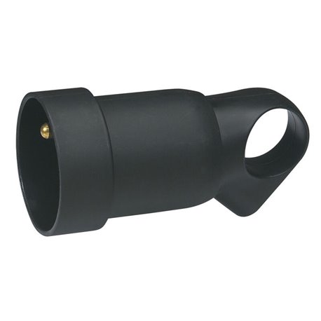 Prolongateur plastique 2P+T 16A a anneau noir 050429