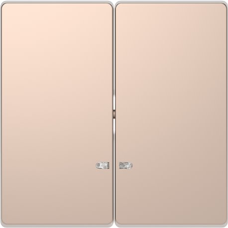 Enjoliveur pour commande double avec voyant D-Life MTN3420-6051 champagne 