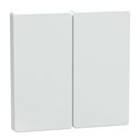 Enjoliveur pour commande double sans marquage D-Life MTN3400-6037 blanc nordic mat 