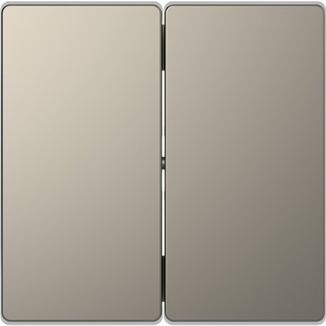 Enjoliveur pour commande double sans marquage D-Life MTN3400-6050 nickel 