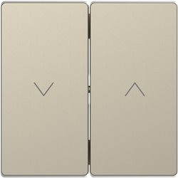 Enjoliveur pour commande double volets roulants D-Life MTN3855-6033 blanc sable 