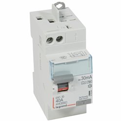 Interrupteur differentiel DX3 2P 230V 40A F 30mA 411644