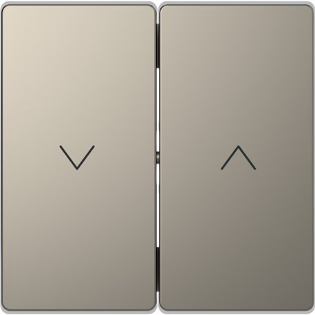 Enjoliveur pour commande double volets roulants D-Life MTN3855-6050 nickel 