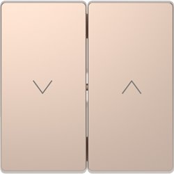 Enjoliveur pour commande double volets roulants D-Life MTN3855-6051 champagne 