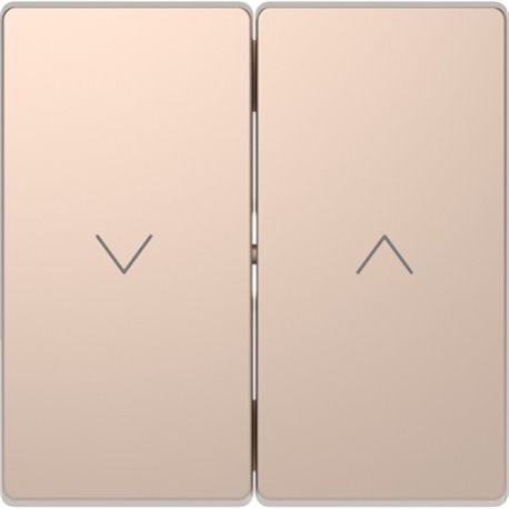 Enjoliveur pour commande double volets roulants D-Life MTN3855-6051 champagne 