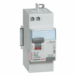 Interrupteur differentiel DX3 2P 230V 40A typeAC 30mA 411623