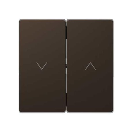 Enjoliveur pour commande double volets roulants D-Life MTN3855-6052 mocca 